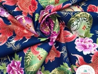 Tissu Japonais poisson Koï — vidéo