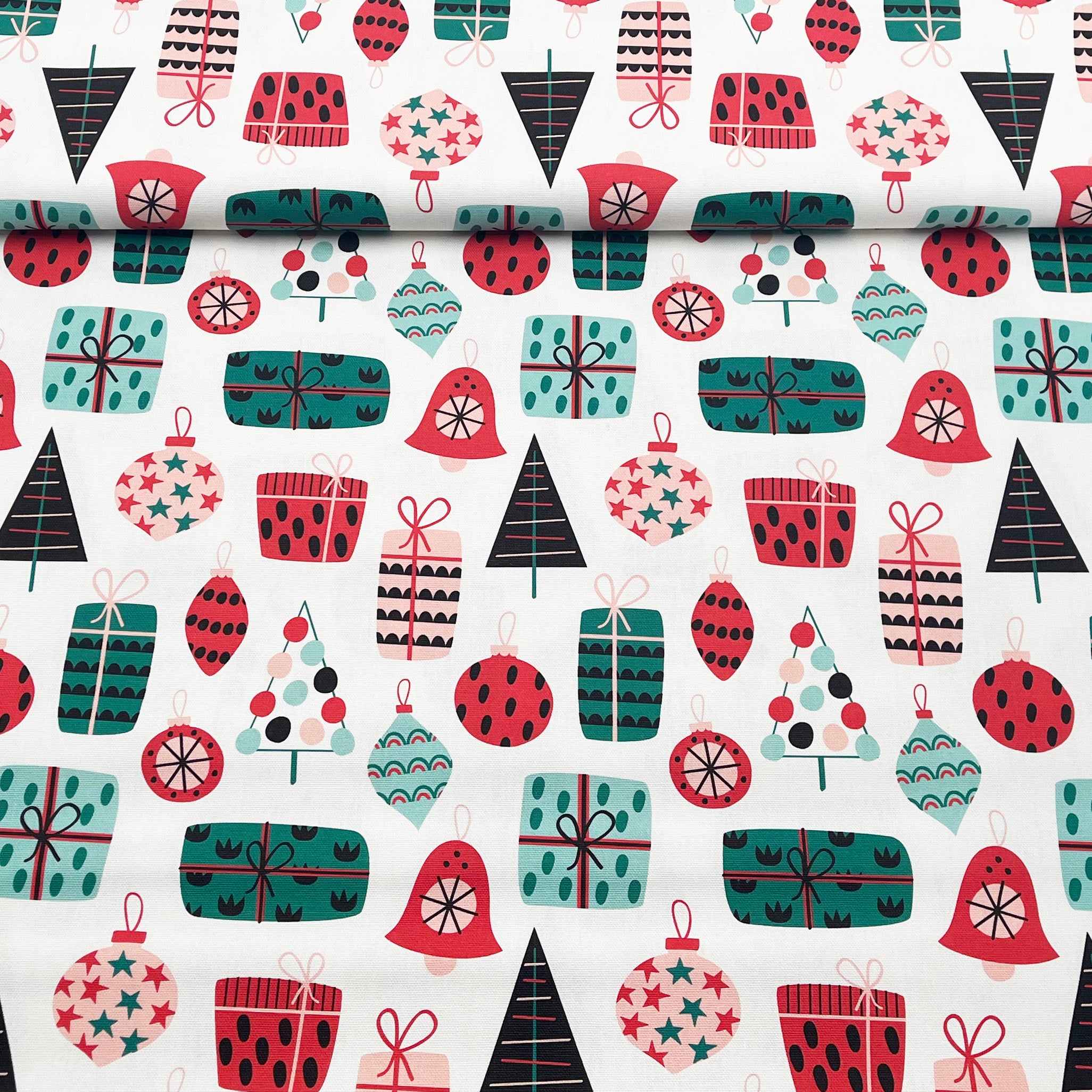Tissu Canva cadeau de Noel