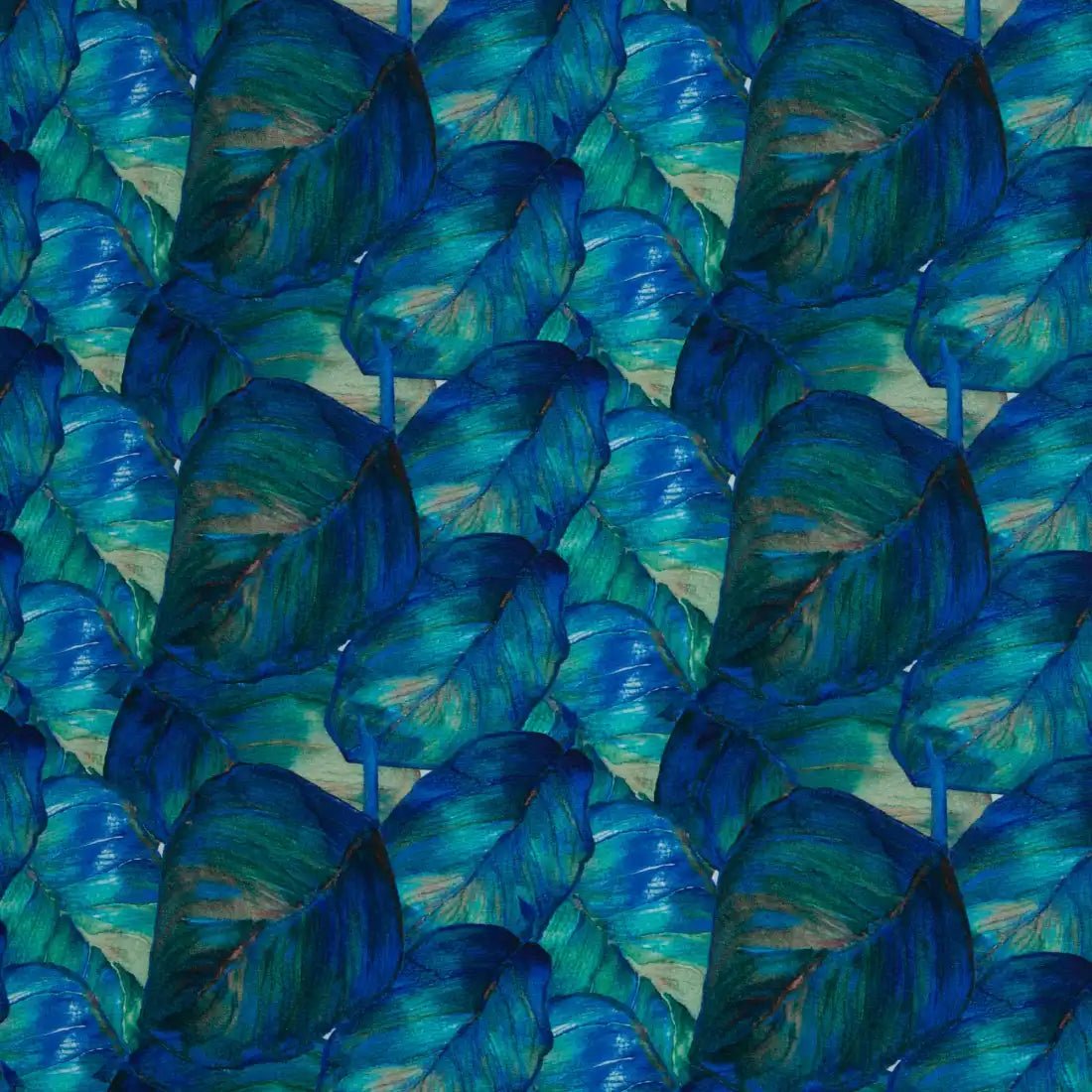 Jersey Feuilles Bleues – Évasion Tropicale en Teintes Profondes