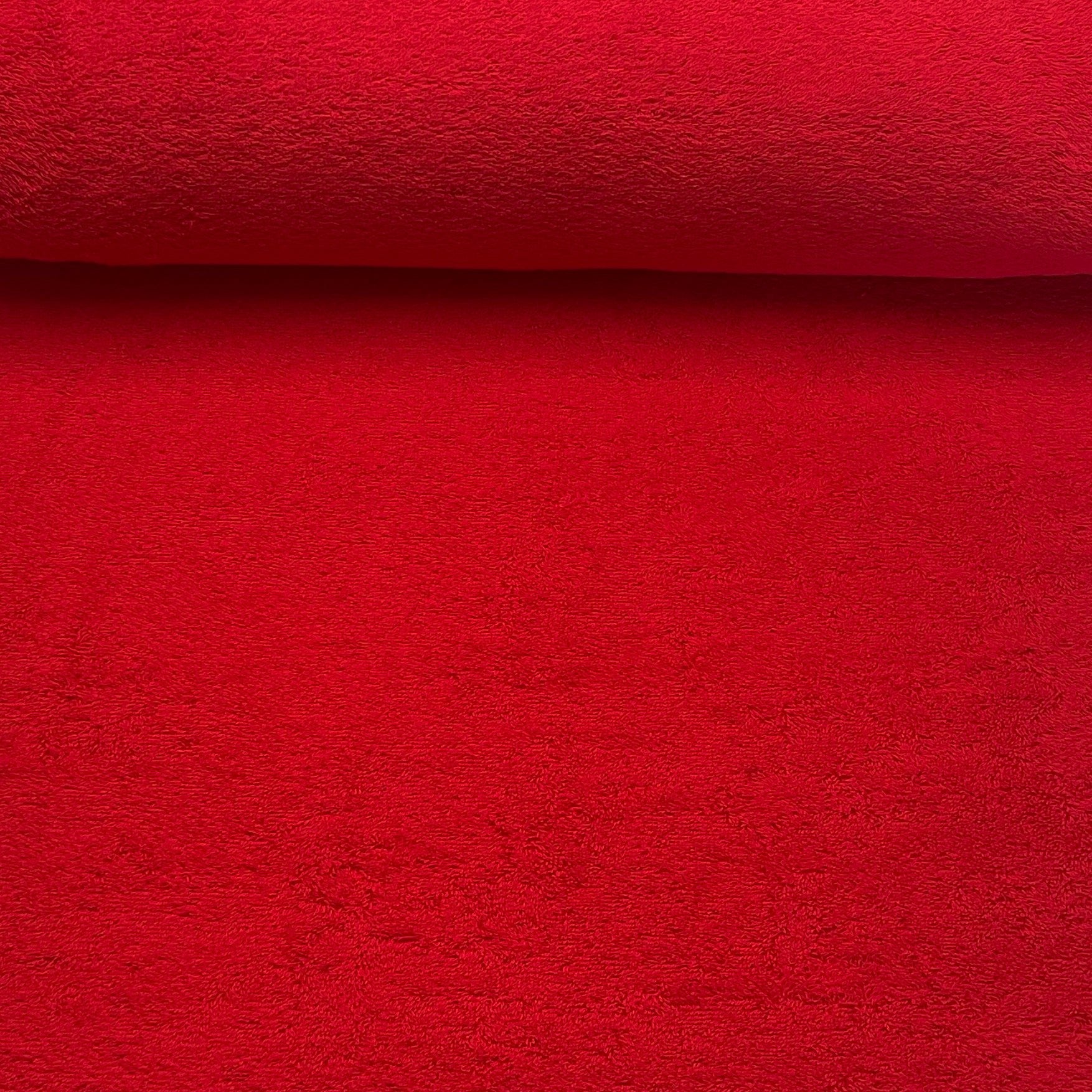Tissu éponge rouge