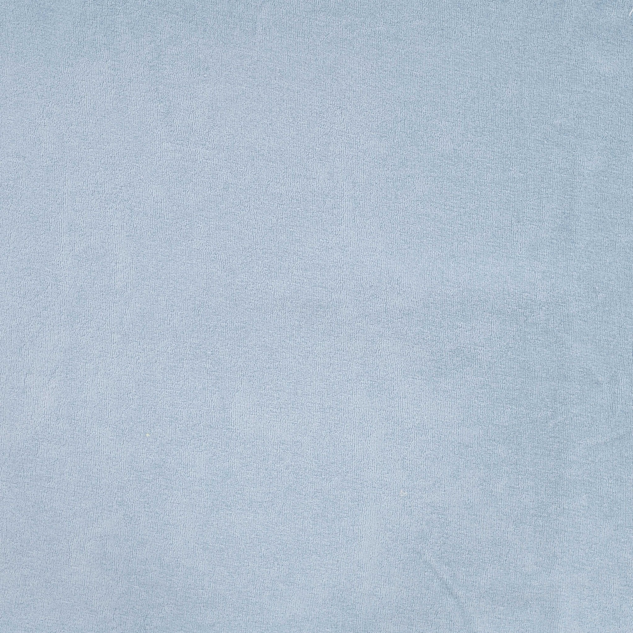 Tissu French Terry micro éponge bleu