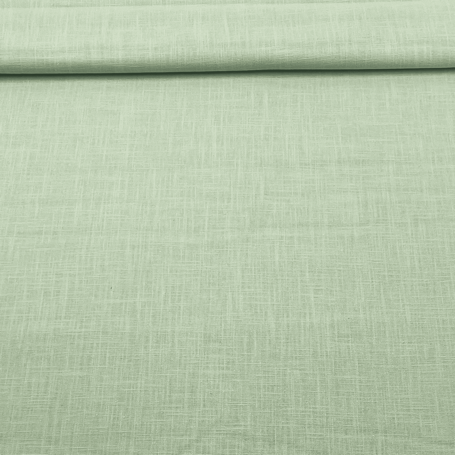 Tissu lin uni vert menthe