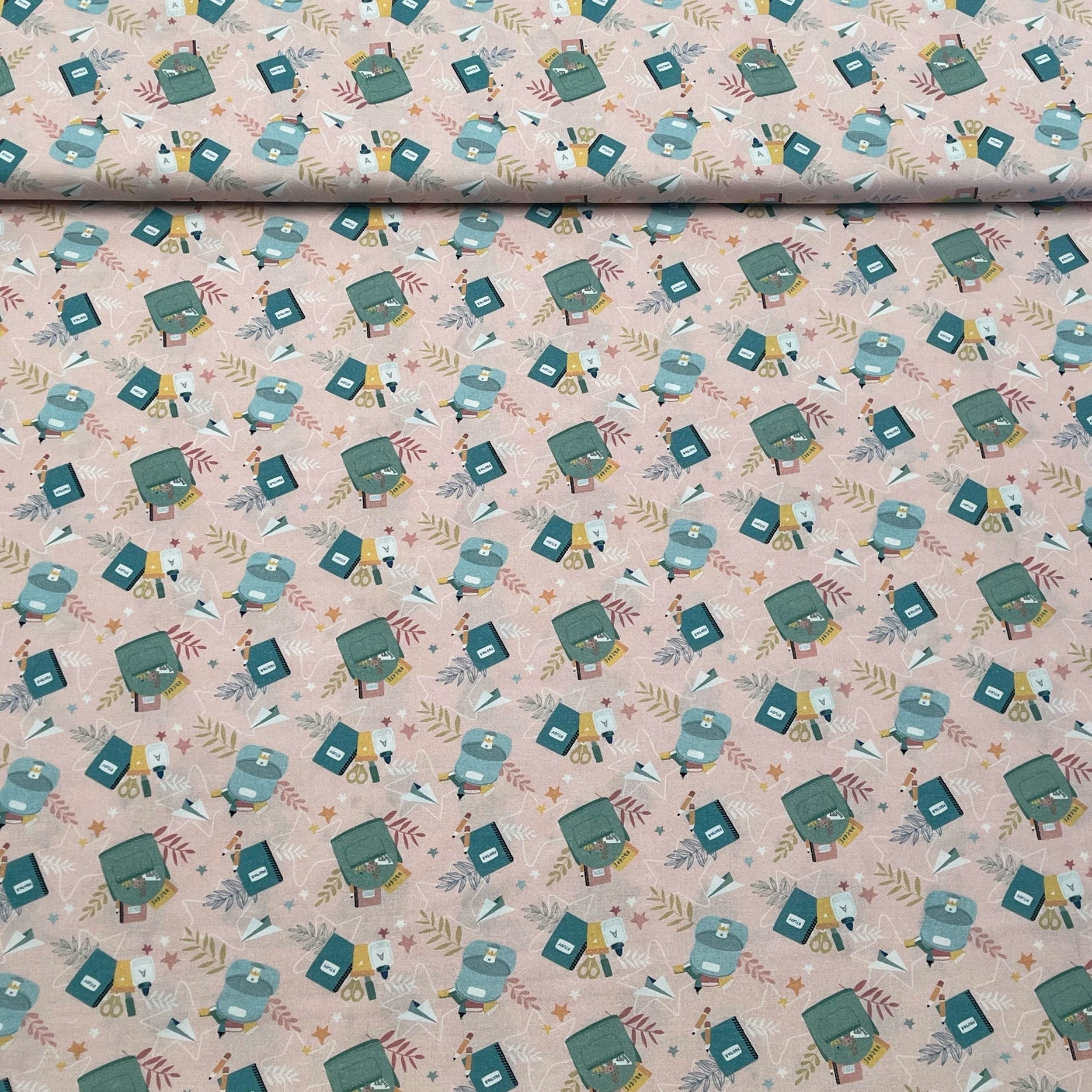 Tissu Popeline de coton rentrée des classes