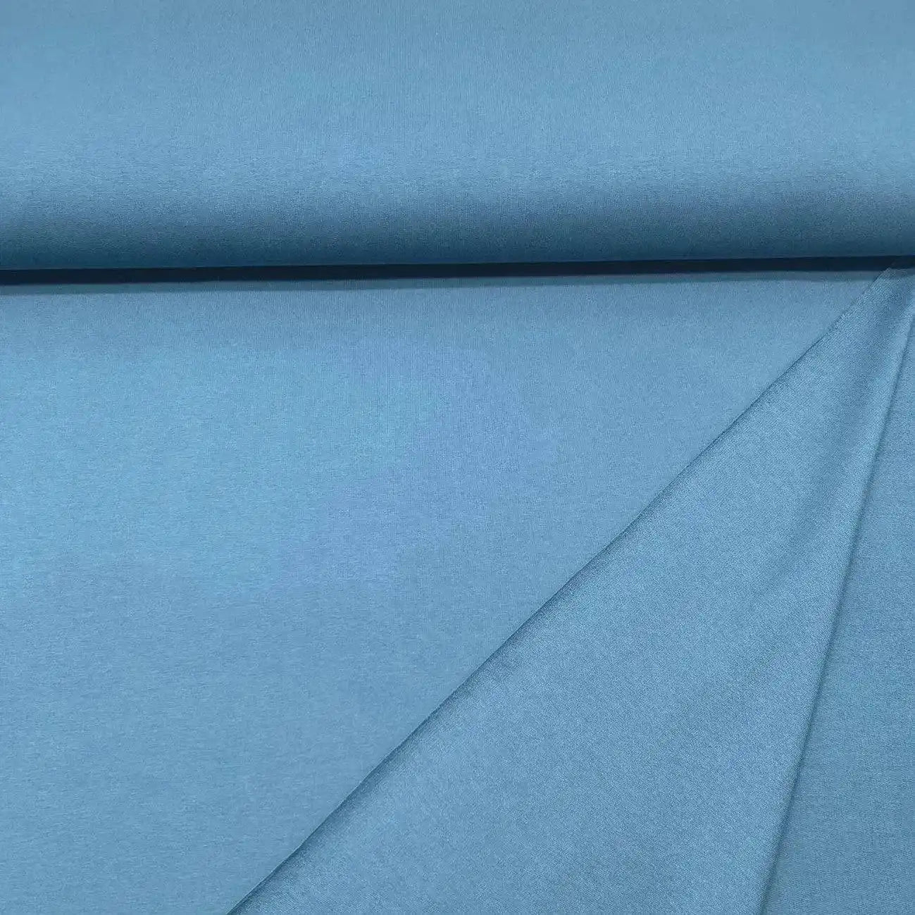 Tissu Bio French Terry Bleu Jeans