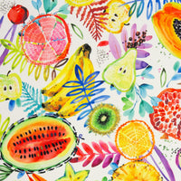 Tissu Canvas Coton Fruits