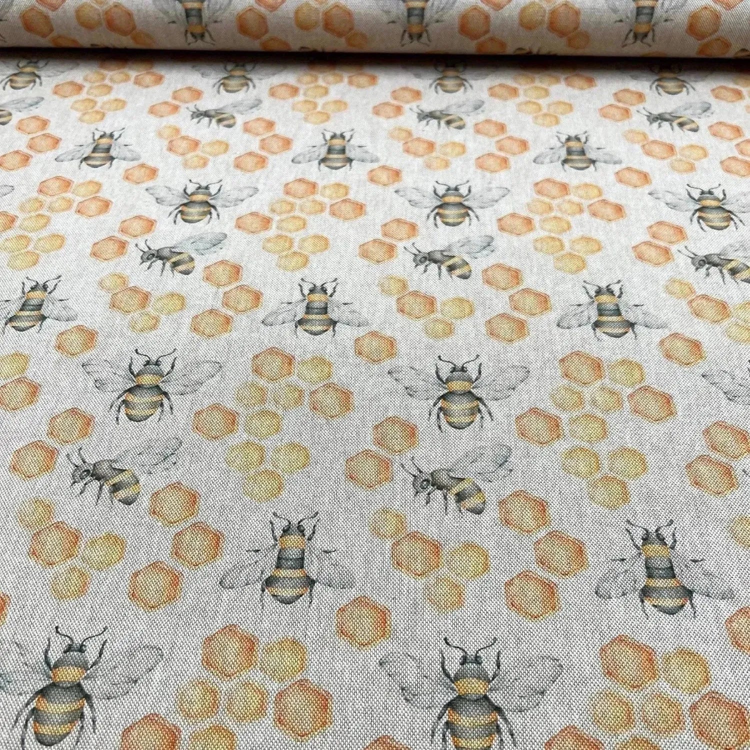 Tissu canvas Coton Abeille