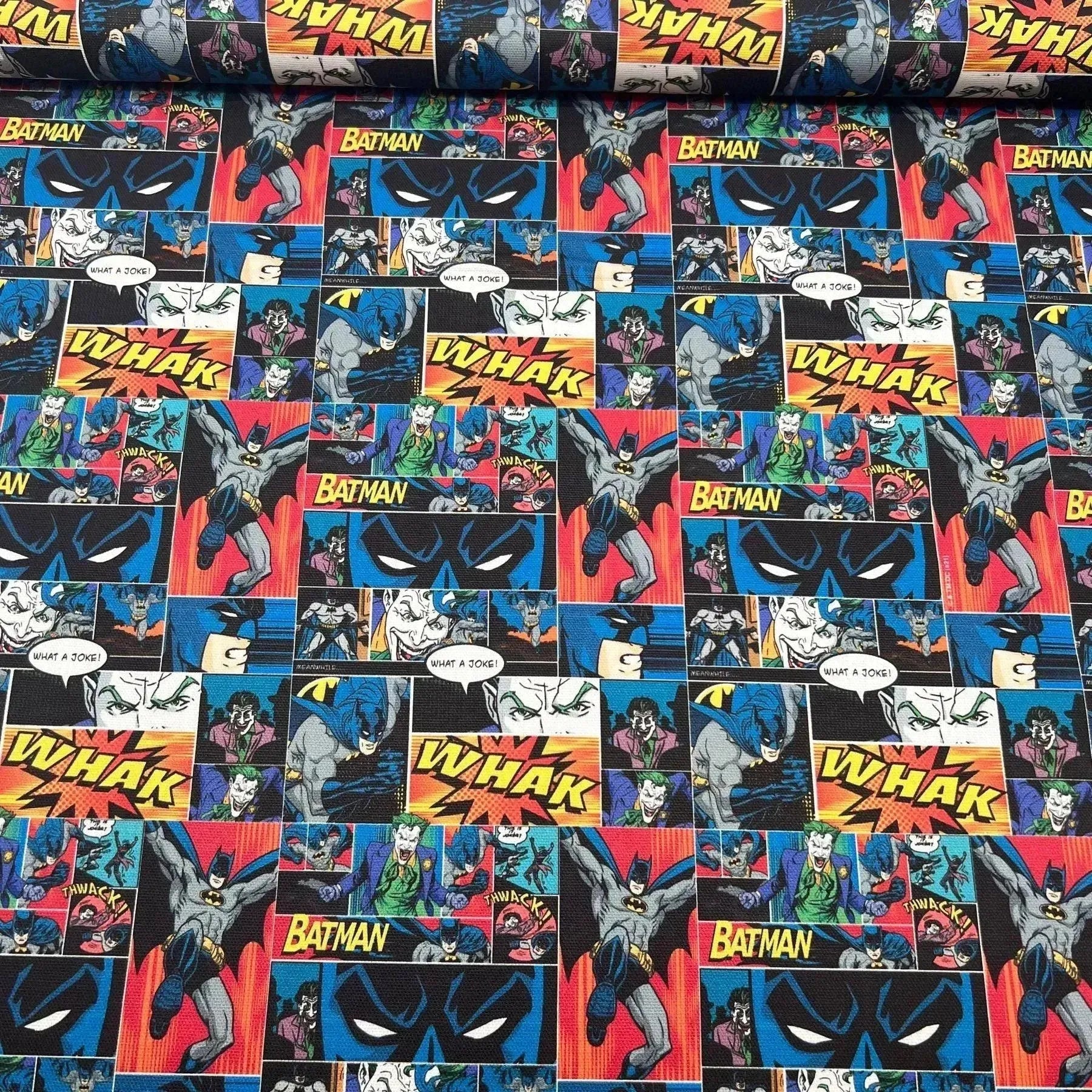 Tissu canvas coton Batman