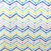 Tissu Canvas Coton Chevron Multicolore