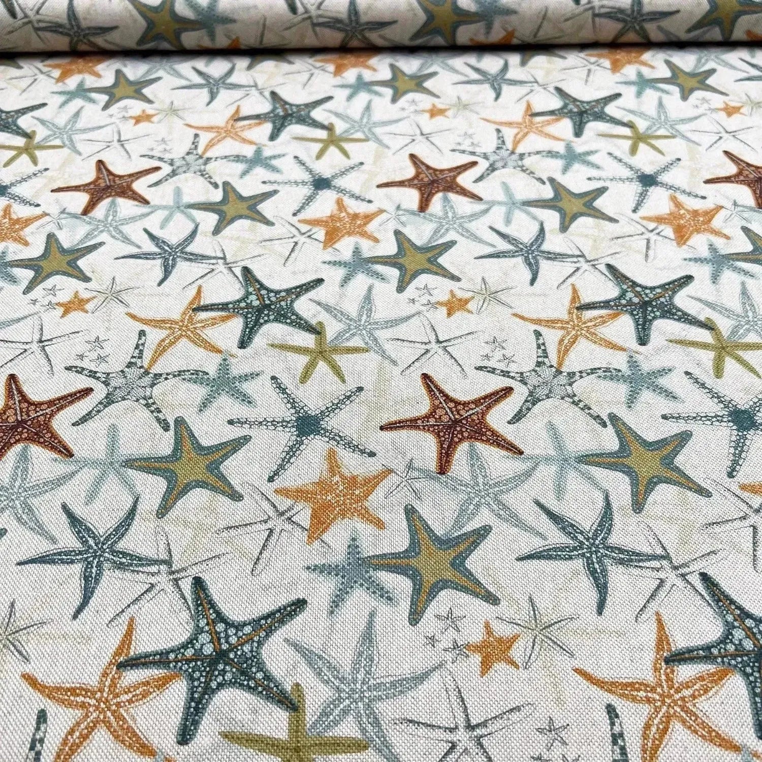 Tissu canvas Coton Étoile de Mer Bio
