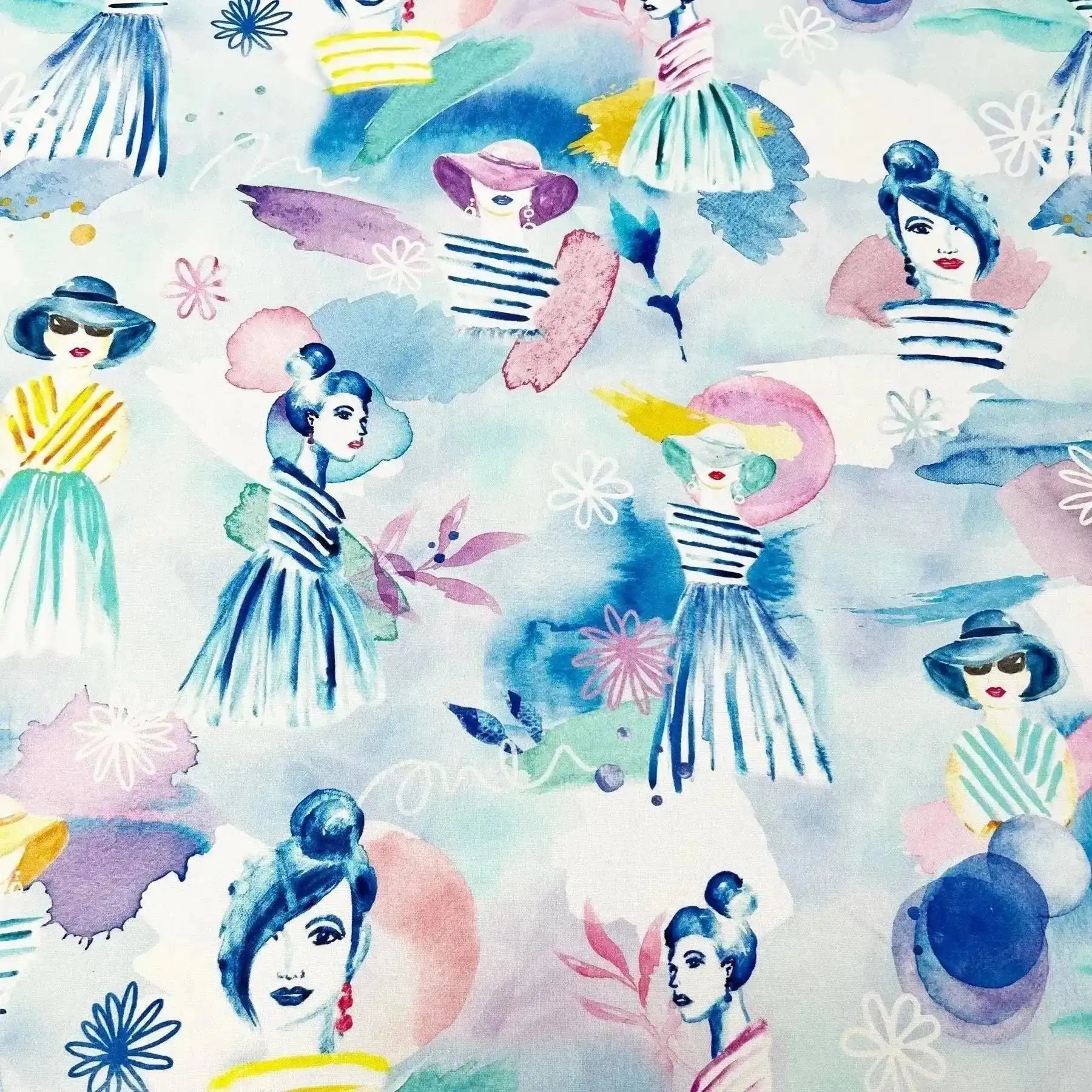 Tissu canvas coton fashion