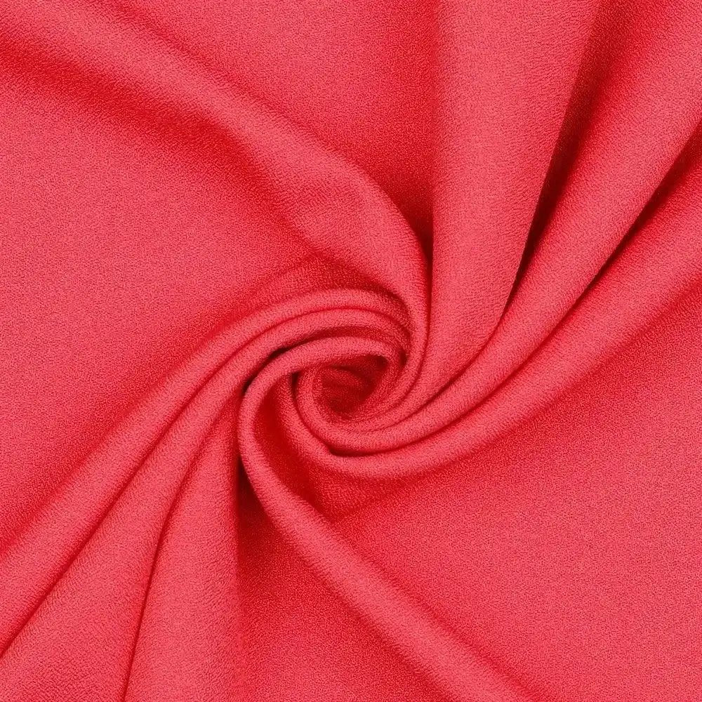 Tissu crêpe Corail