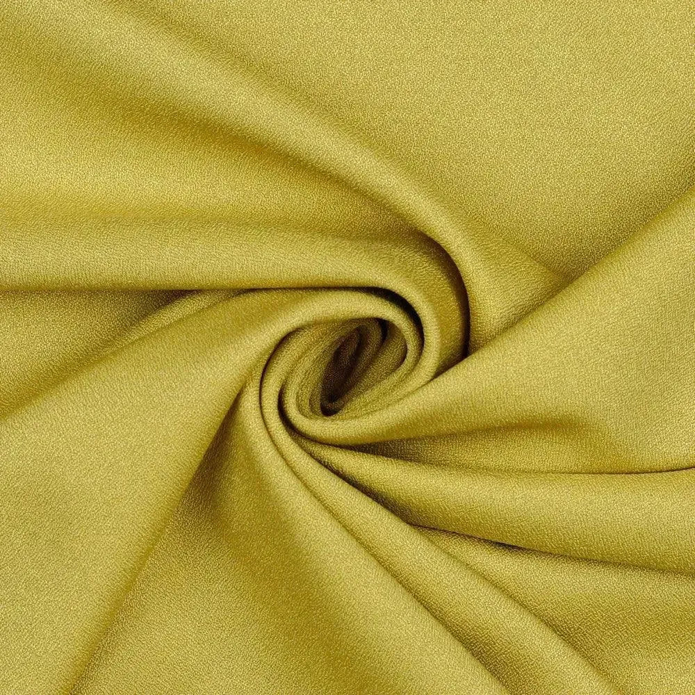 Tissu crêpe Moutarde
