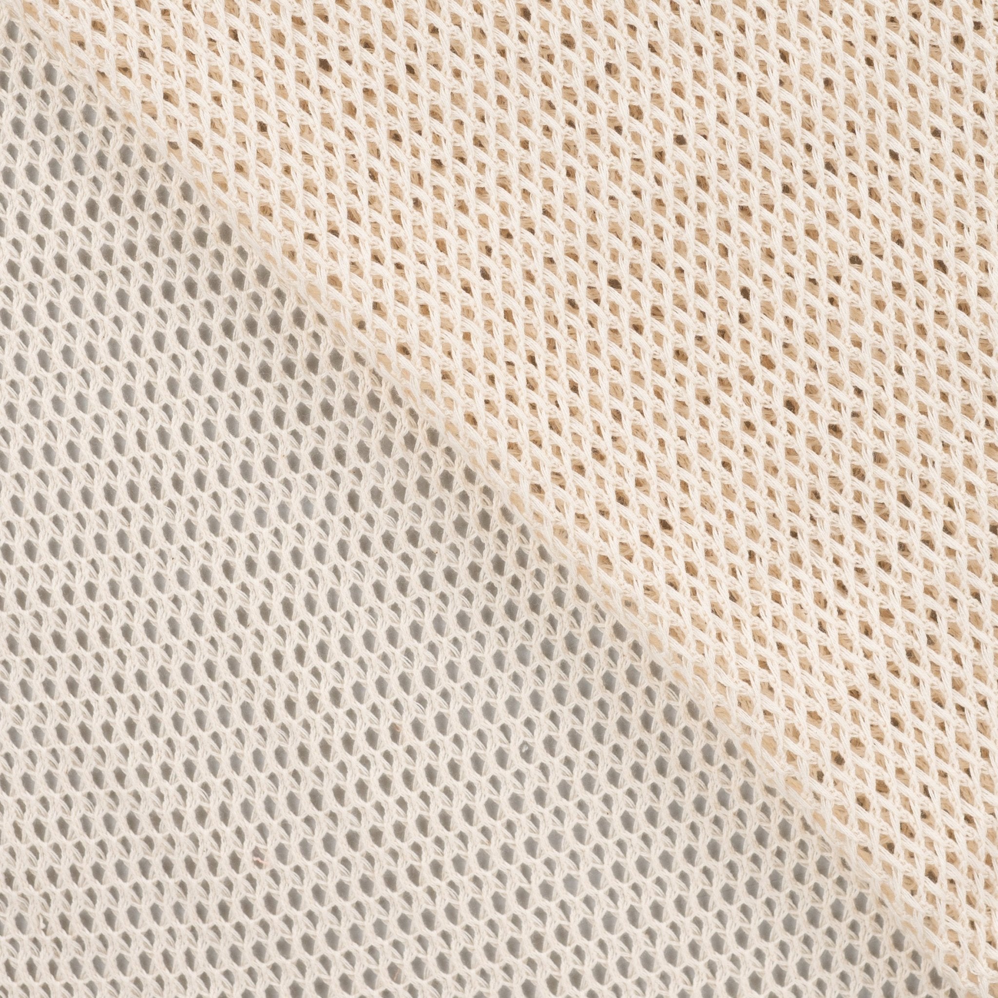 Tissu Crochet Beige