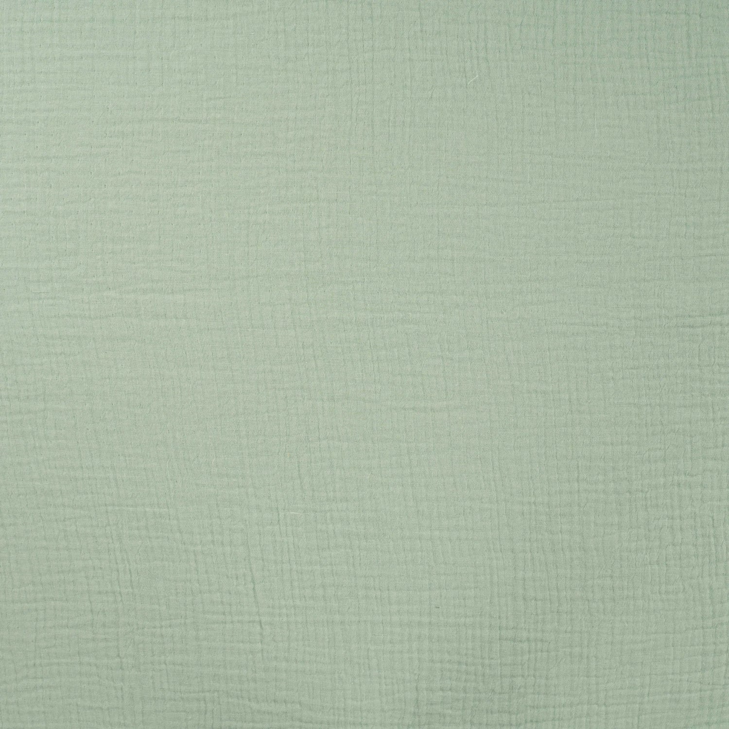 Tissu Double Gaze de coton émeraude pastel