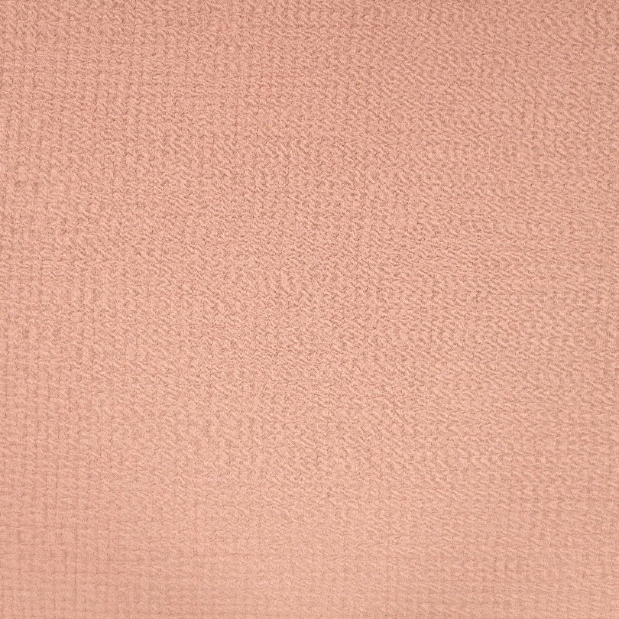 Tissu Double gaze saumon