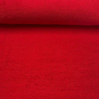 Tissu éponge rouge