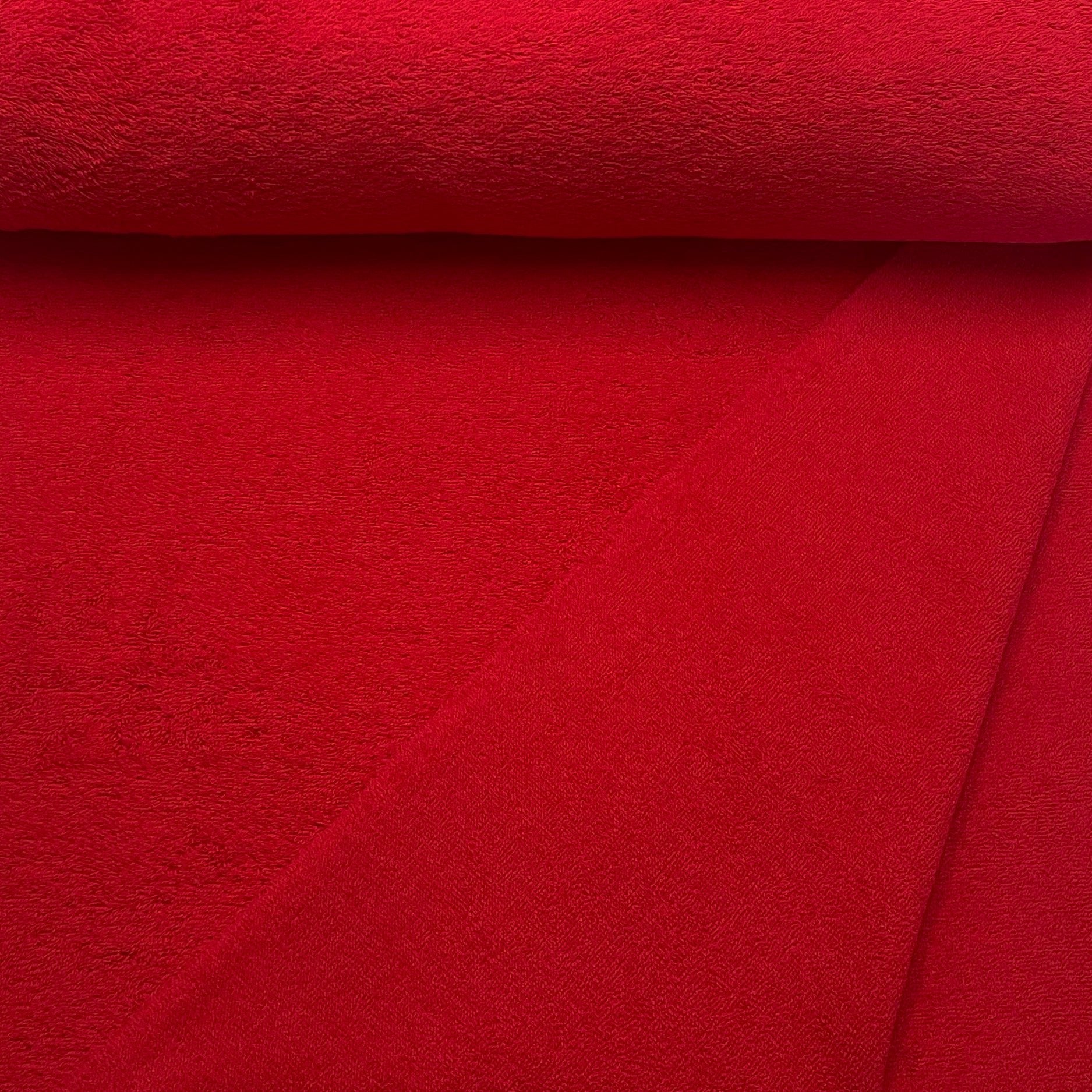 Tissu éponge rouge2