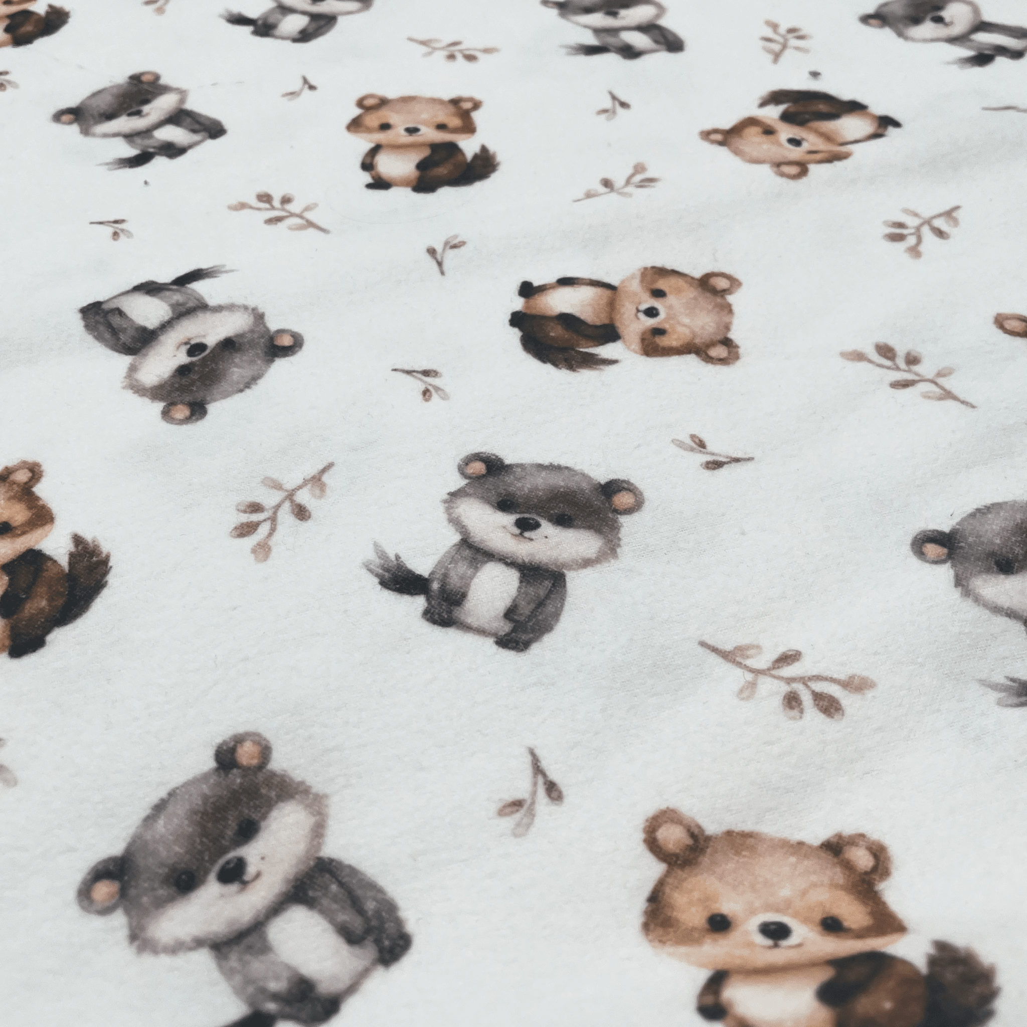 flanelle Ratons laveurs et renards