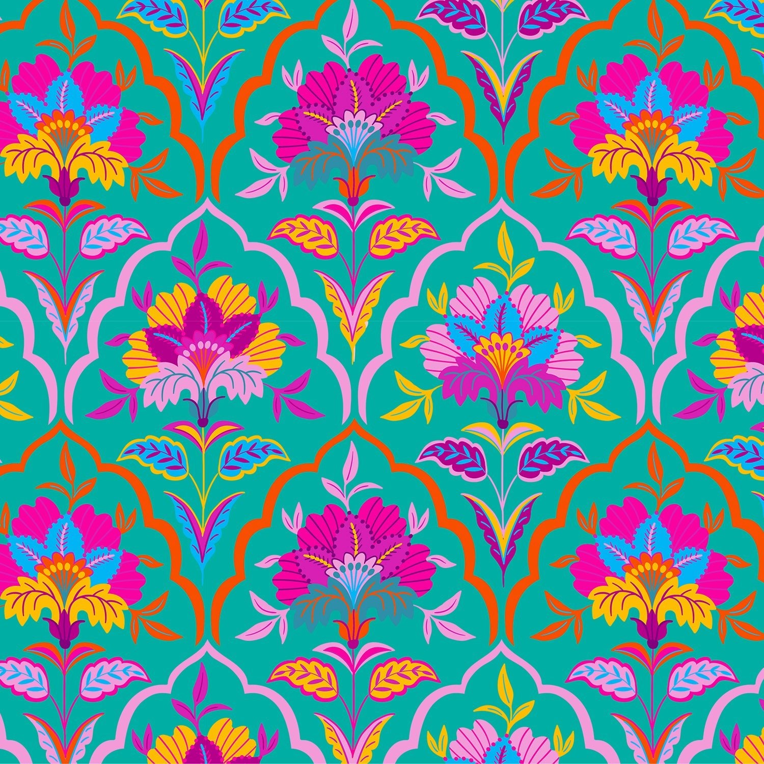 Tissu french terry arrabesque signature