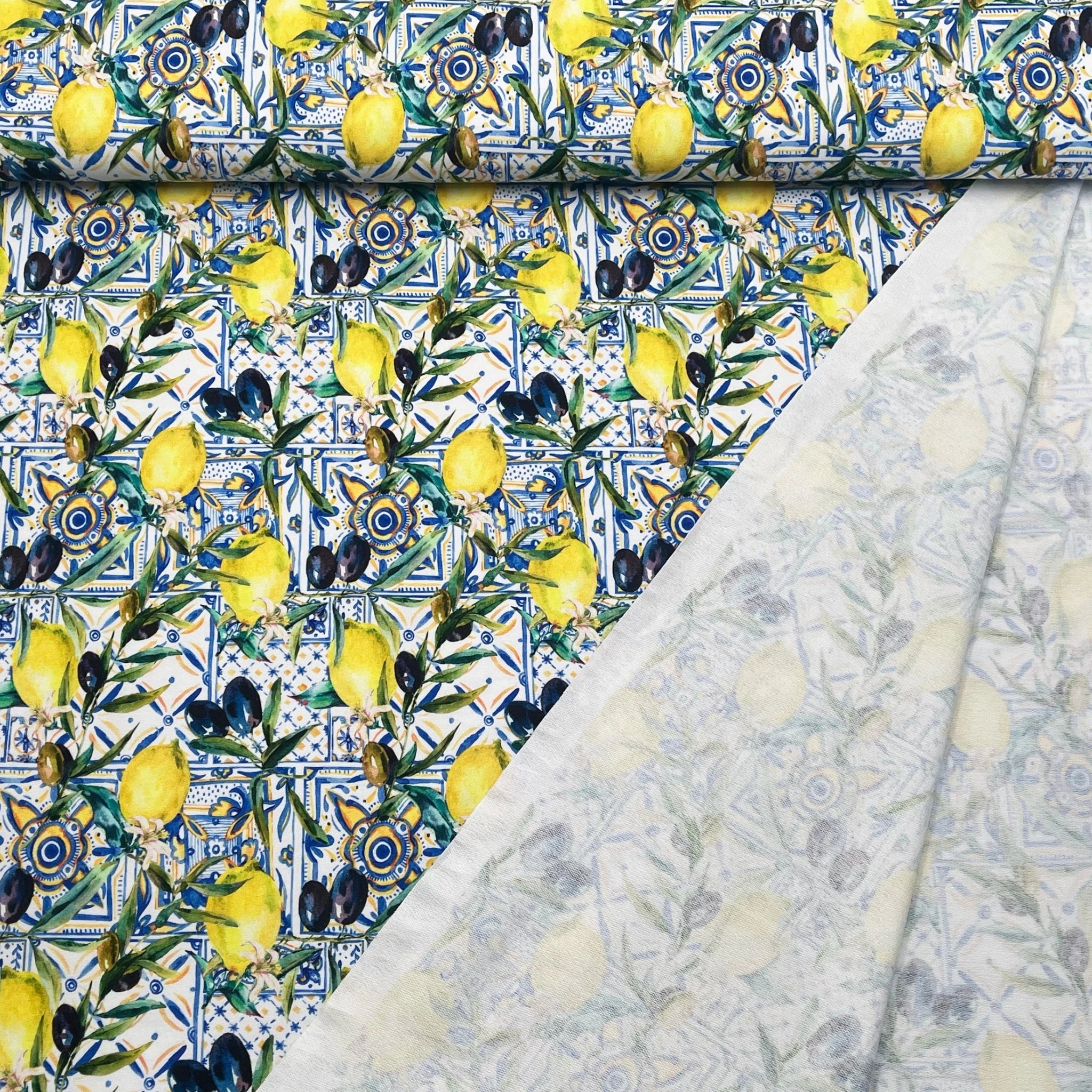 Tissu French Terry Citron