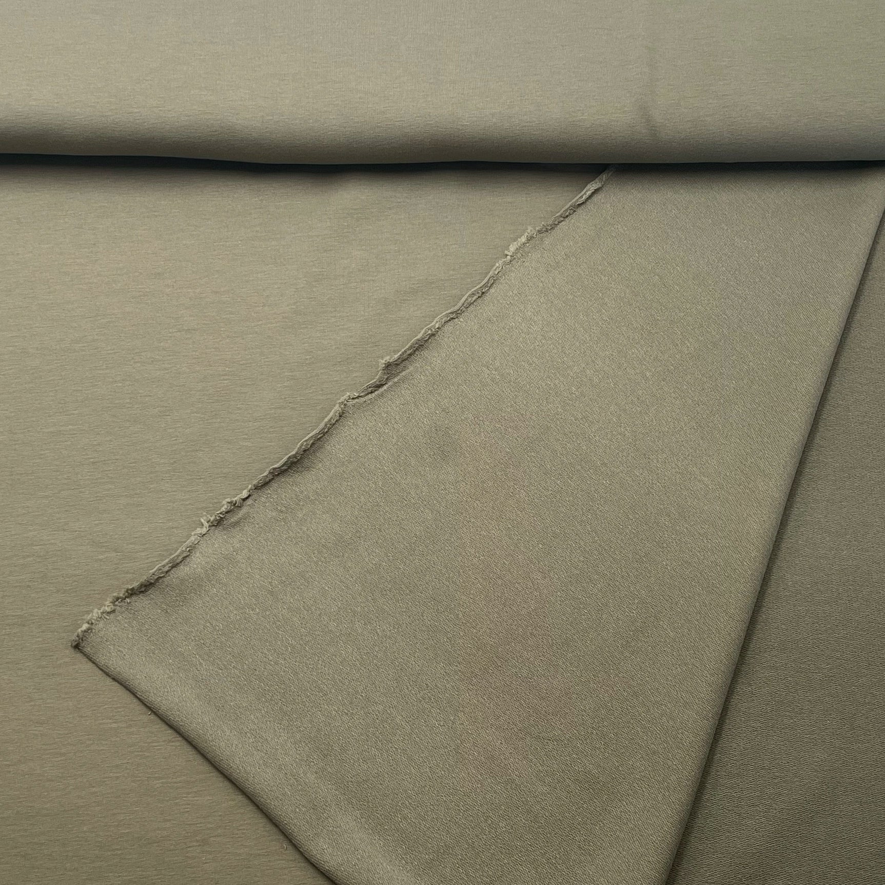 Tissu French Terry Kaki