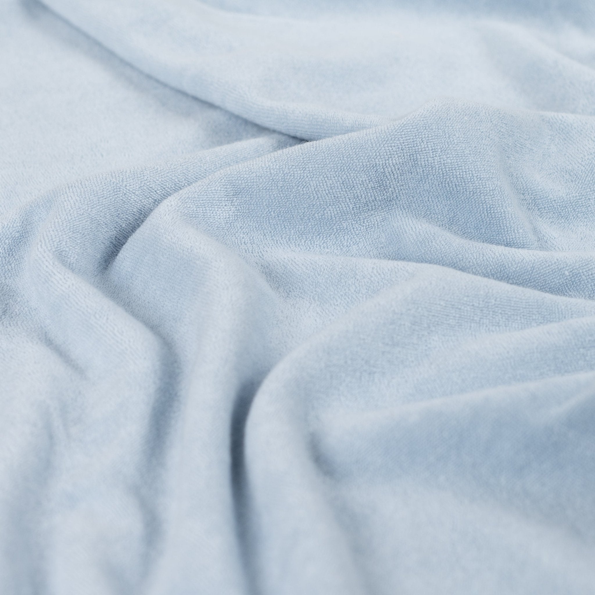 Tissu French Terry micro éponge bleu