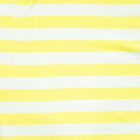 Tissu French Terry micro éponge ligné jaune