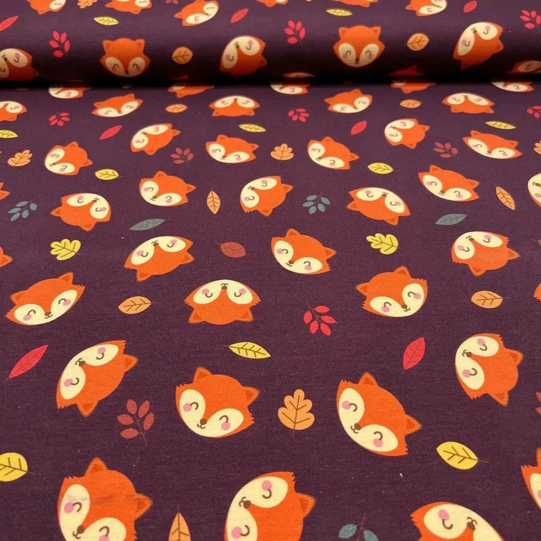 Tissu French Terry renard