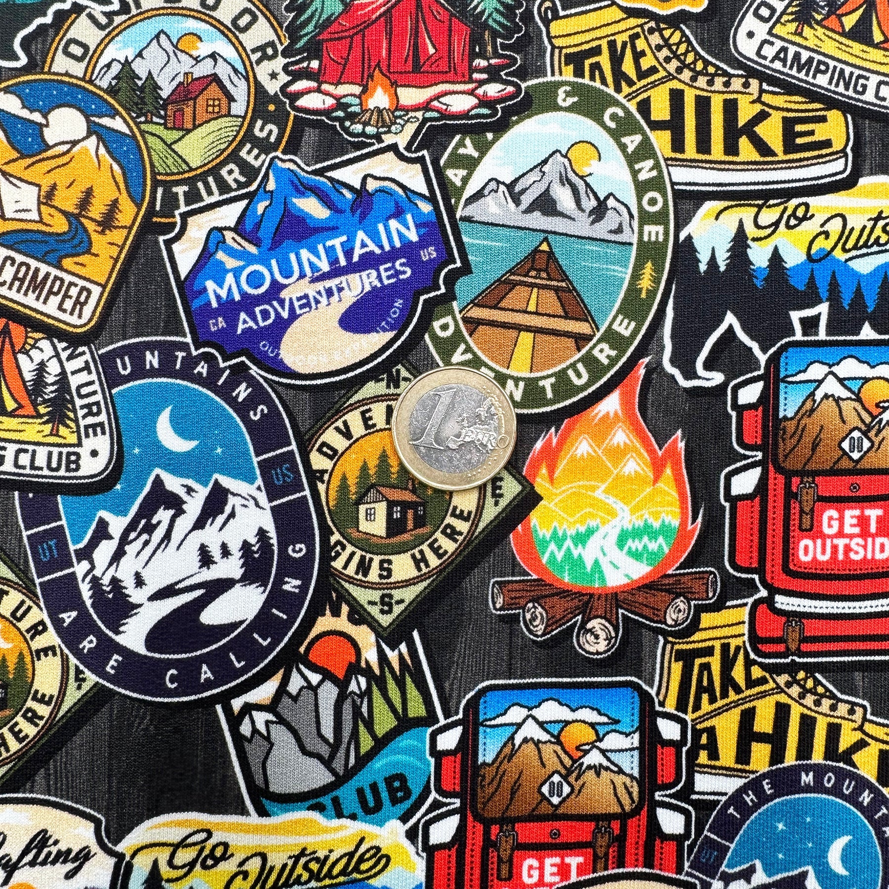 Tissu French Terry Road Trip