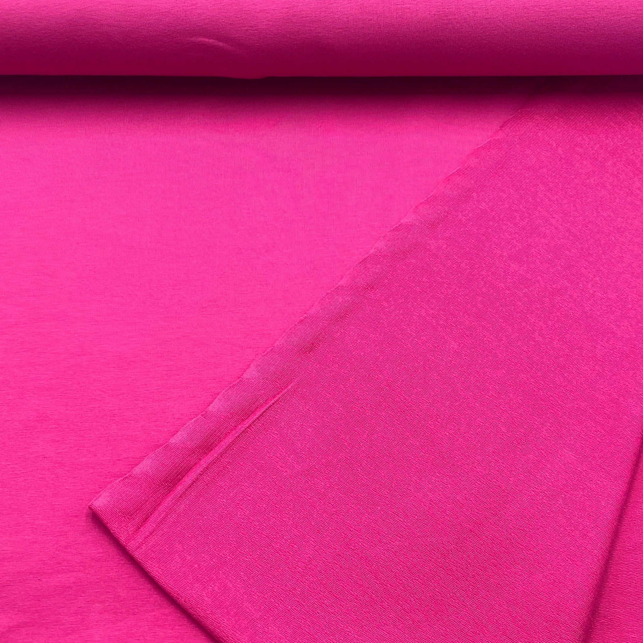 Tissu French Terry Rose