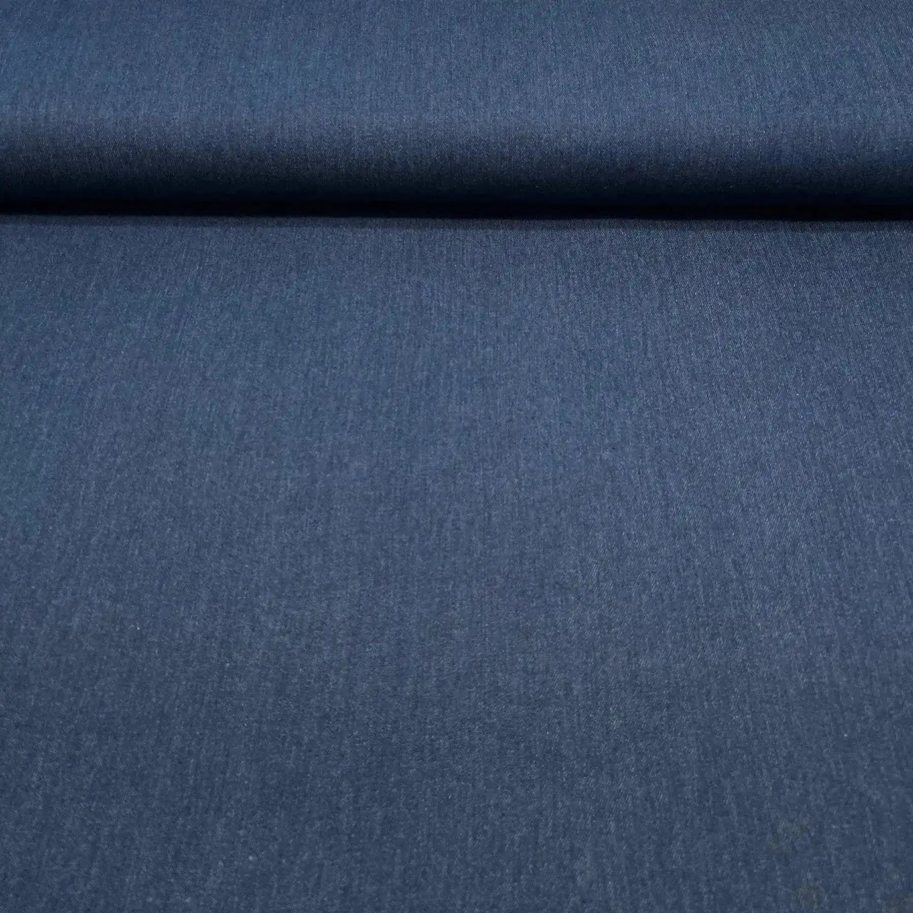 Tissu jeans de coton bleu foncé