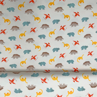 Tissu Jersey de Coton Dinosaures