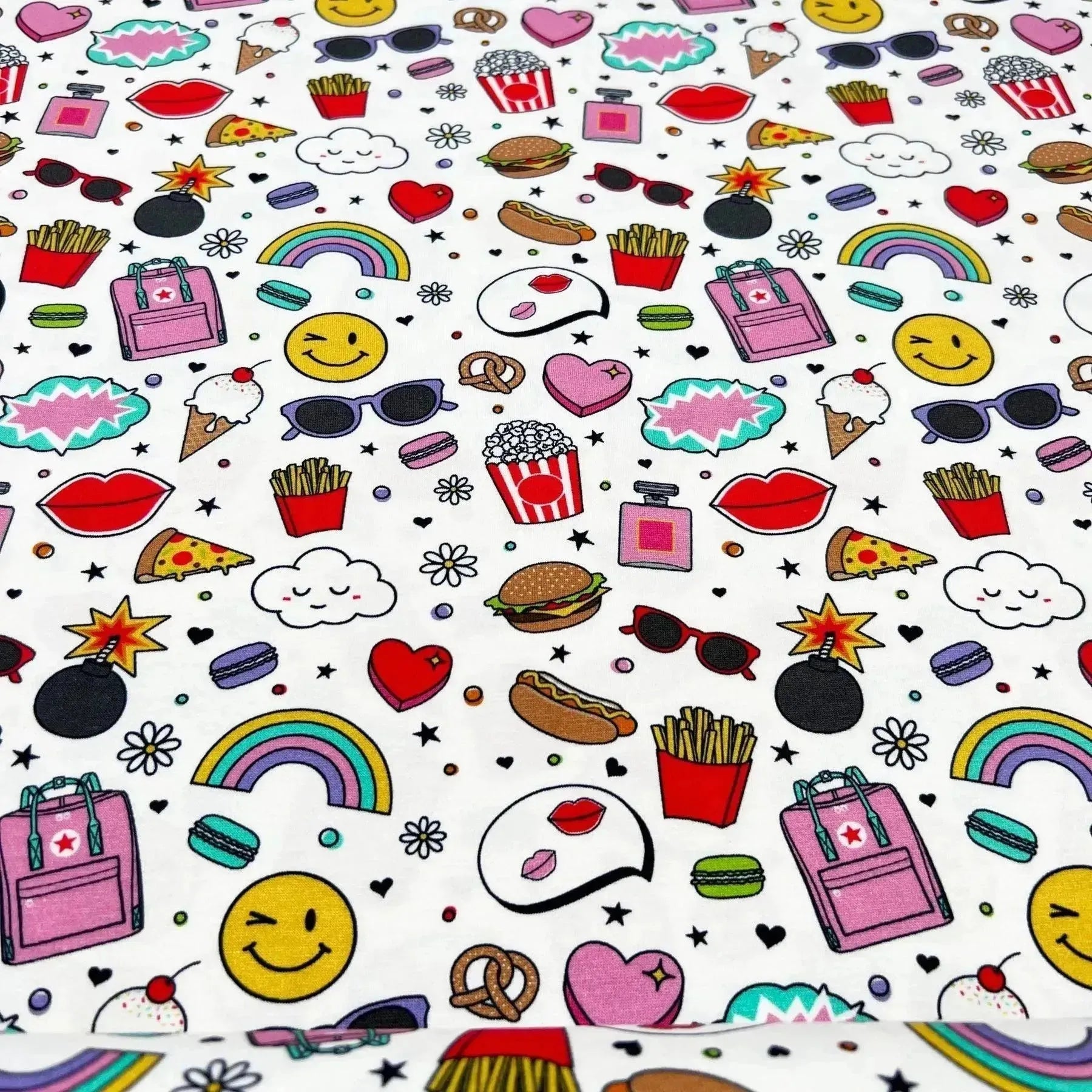 Tissu jersey de coton funky