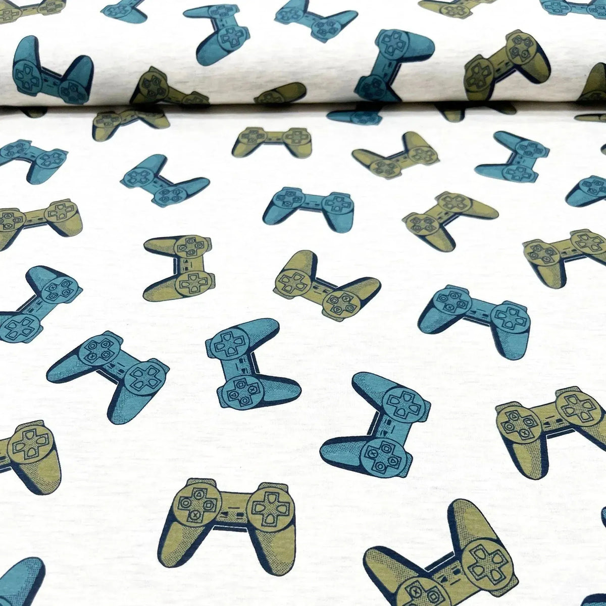 Tissu jersey de coton geek