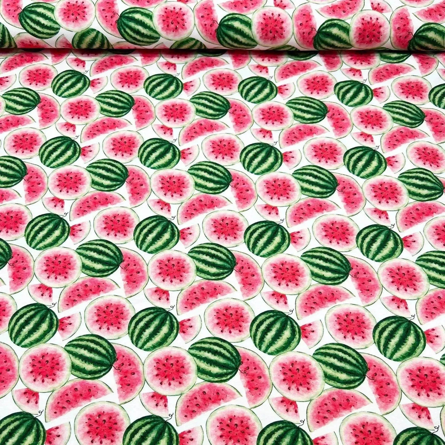 Tissu jersey de coton pastèque
