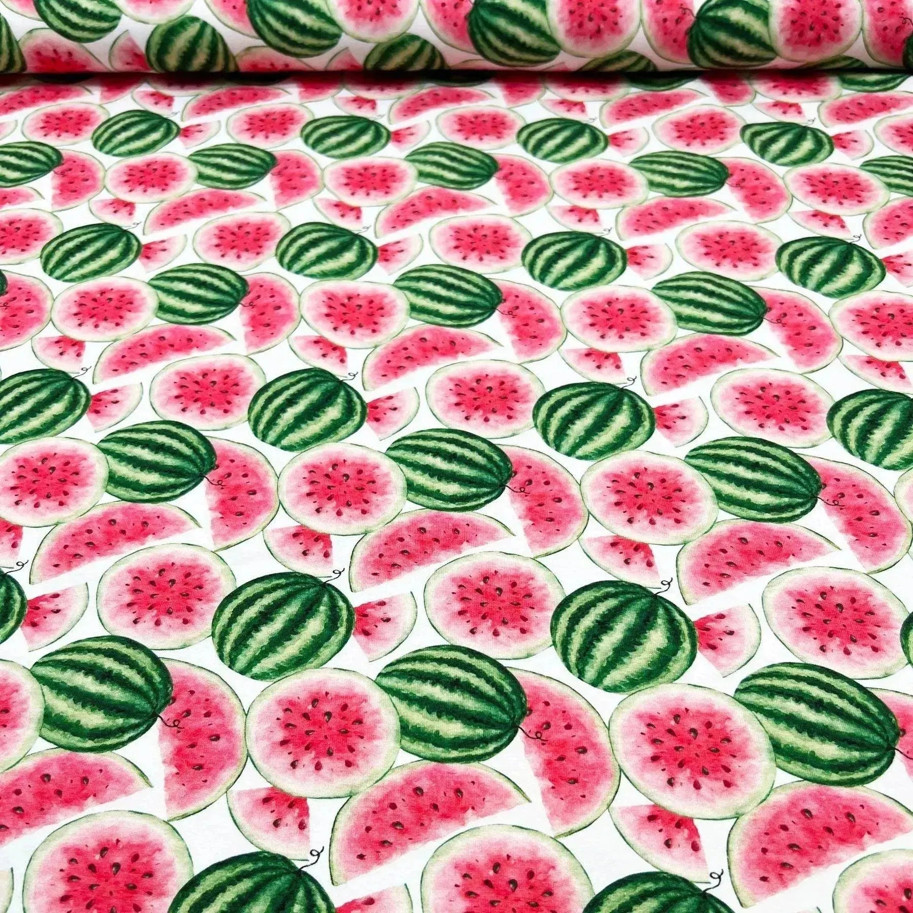 Tissu jersey de coton pastèque