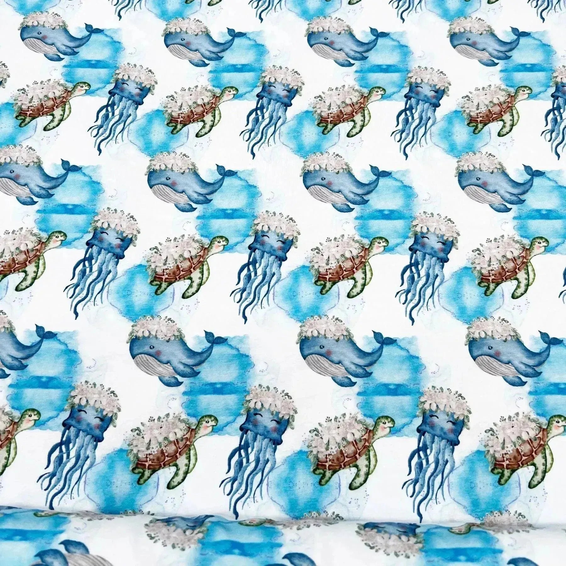 Tissu Jersey de coton tortue
