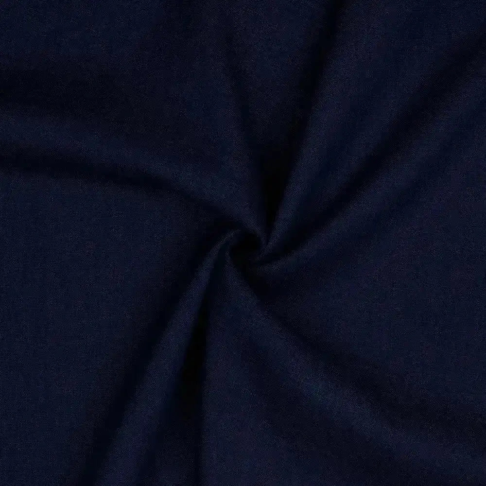 Tissu Lin bleu marine