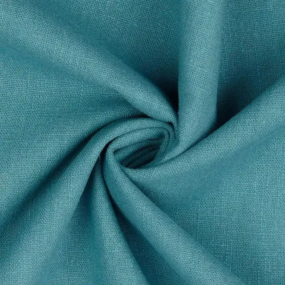 Tissu Lin menthe foncé