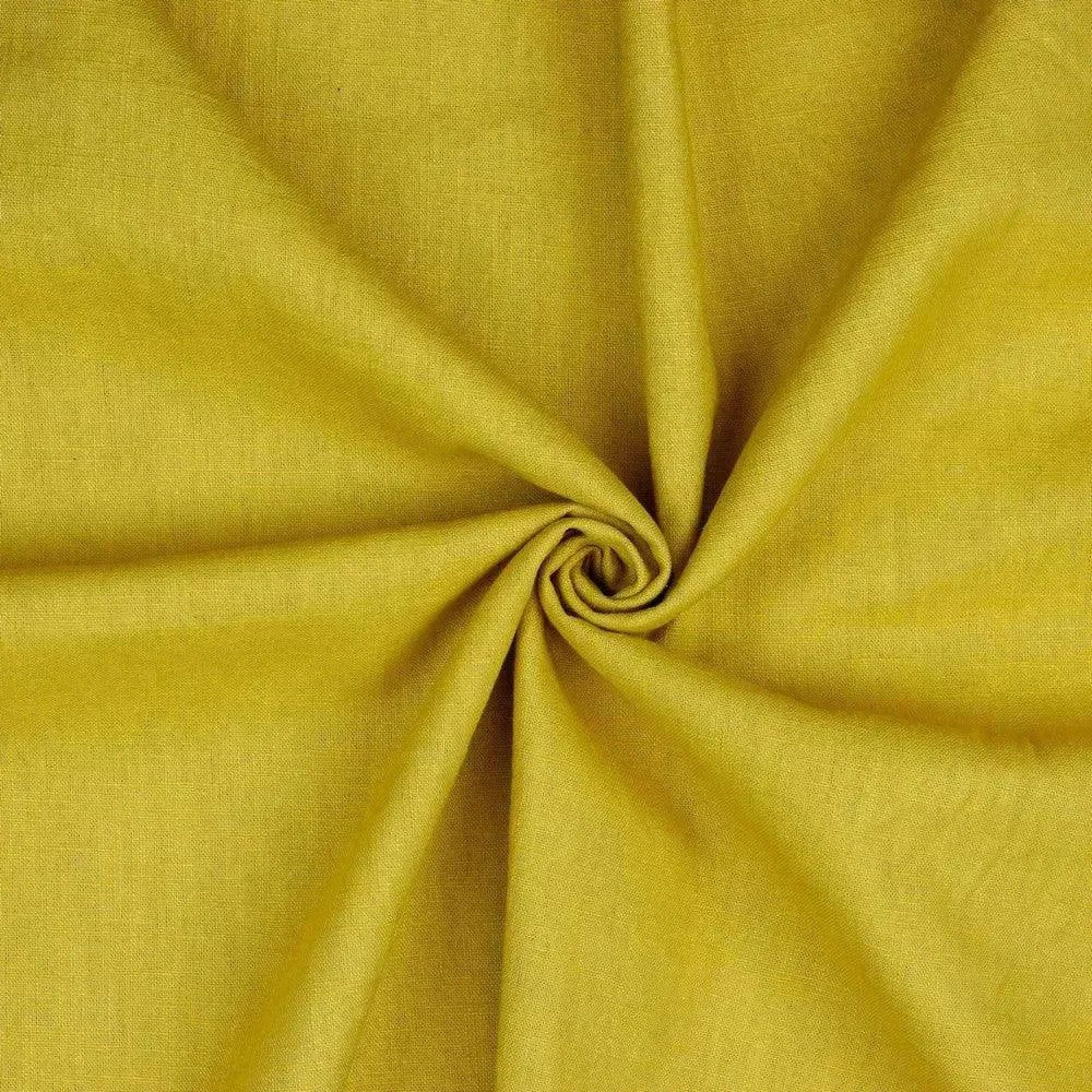 Tissu Lin ocre