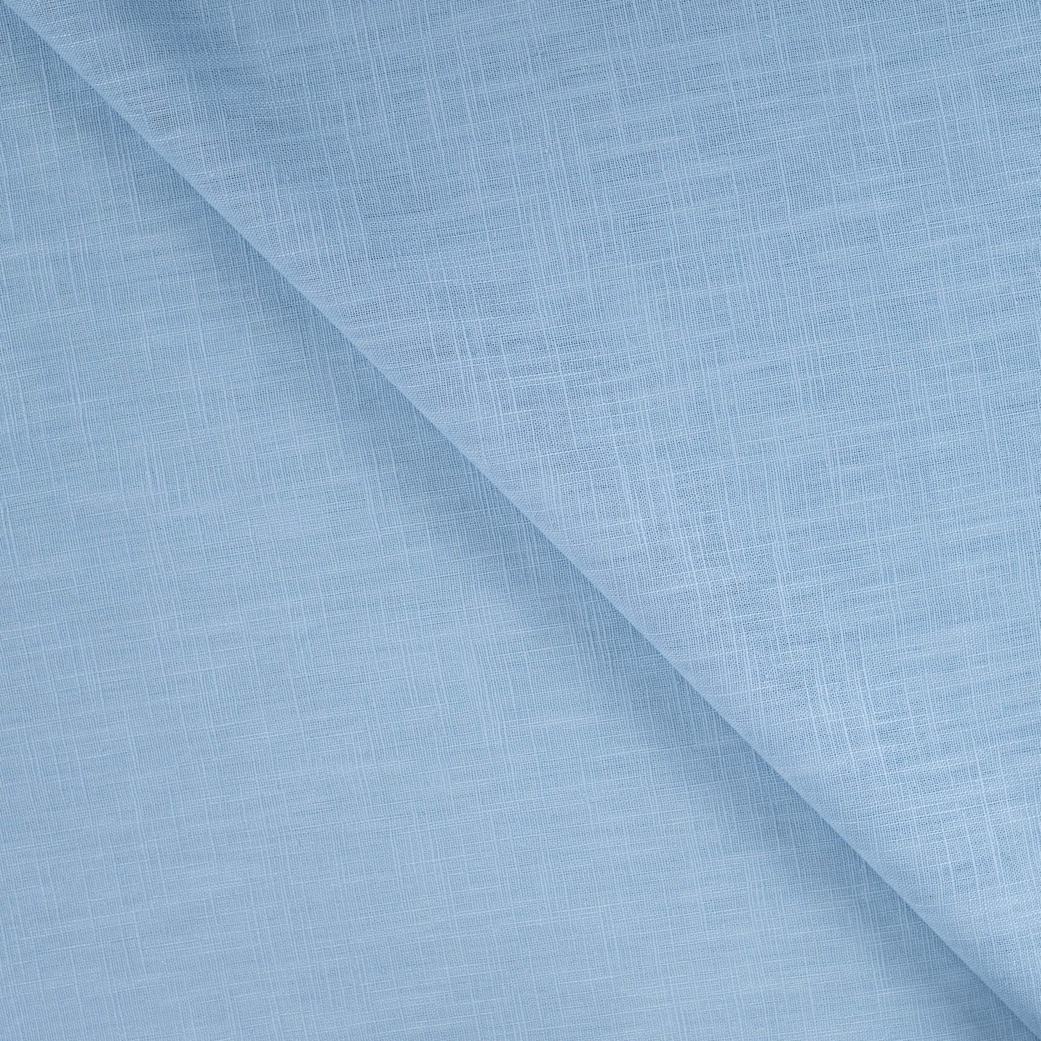 Tissu lin uni bleu clair
