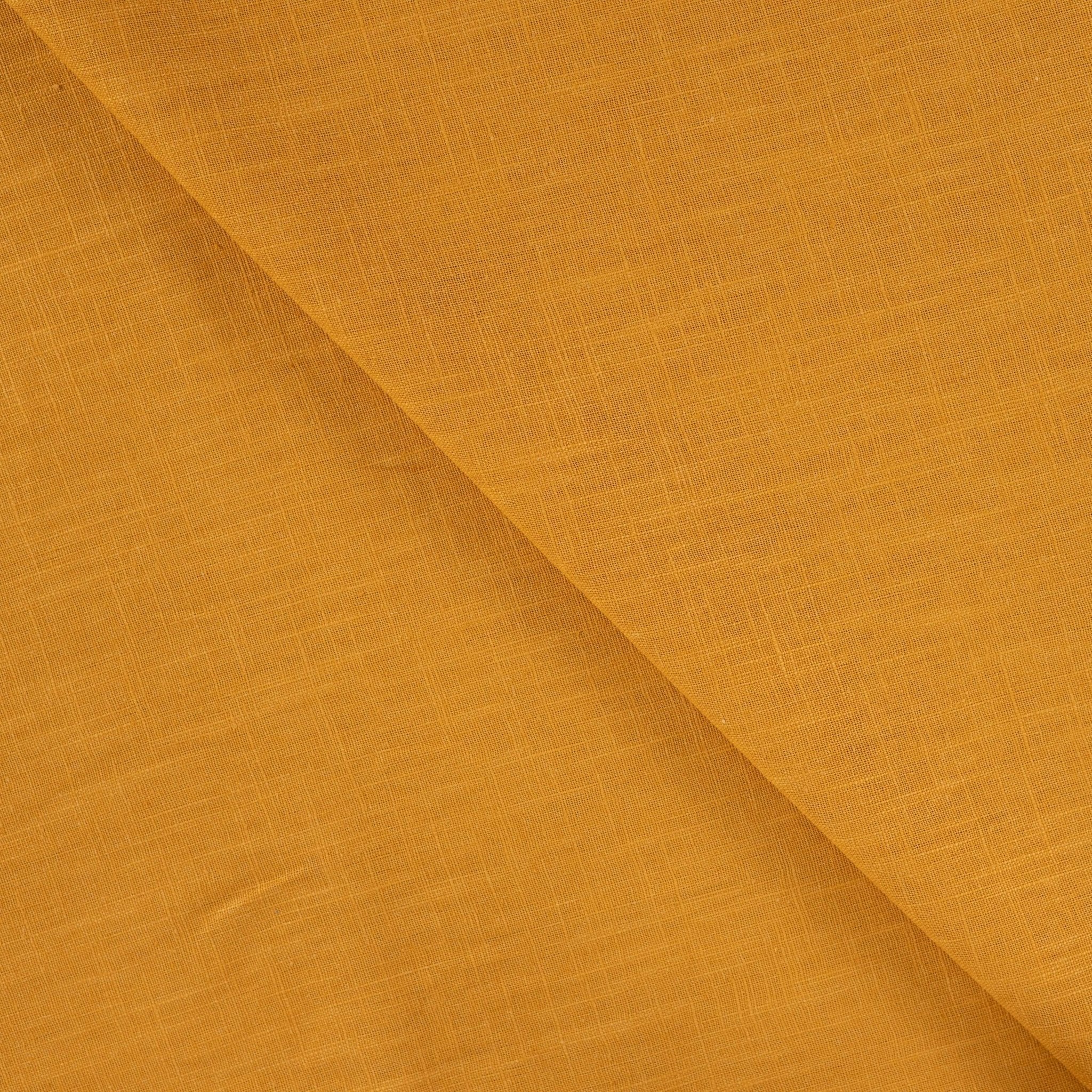Tissu lin uni curry