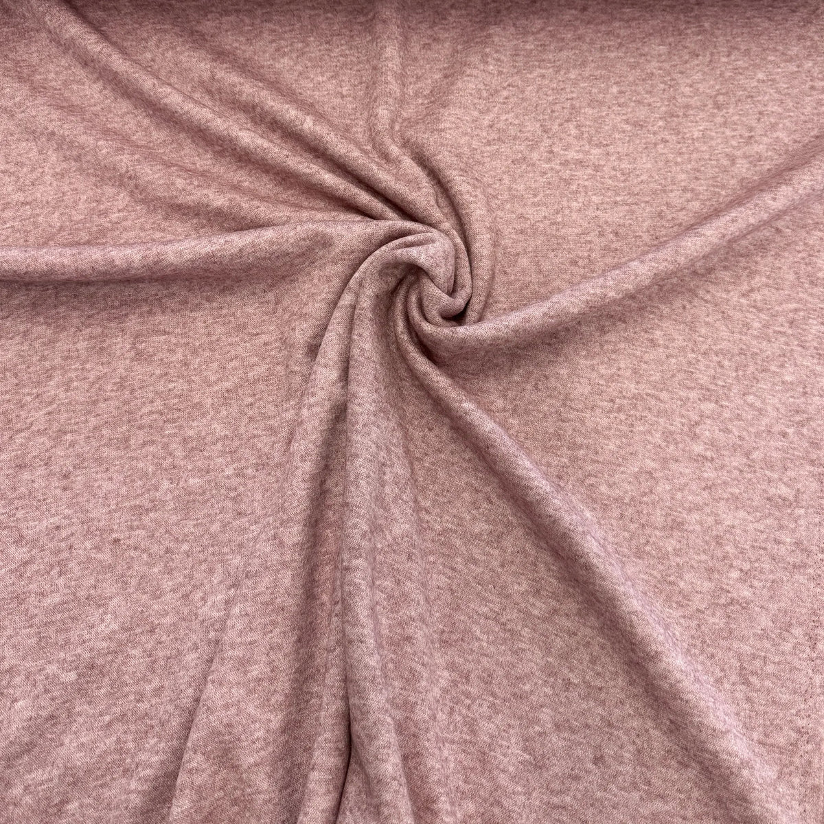 Tissu maille tricot vieux rose chiné