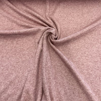 Tissu maille tricot vieux rose chiné