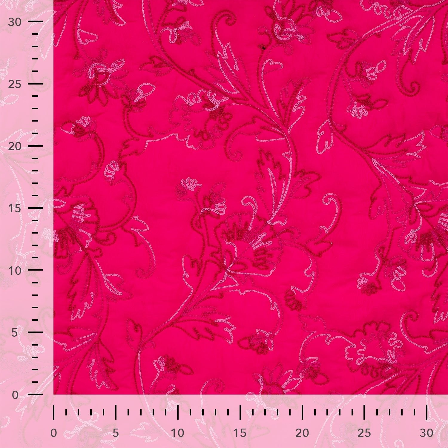 Tissu matelassé fuchsia
