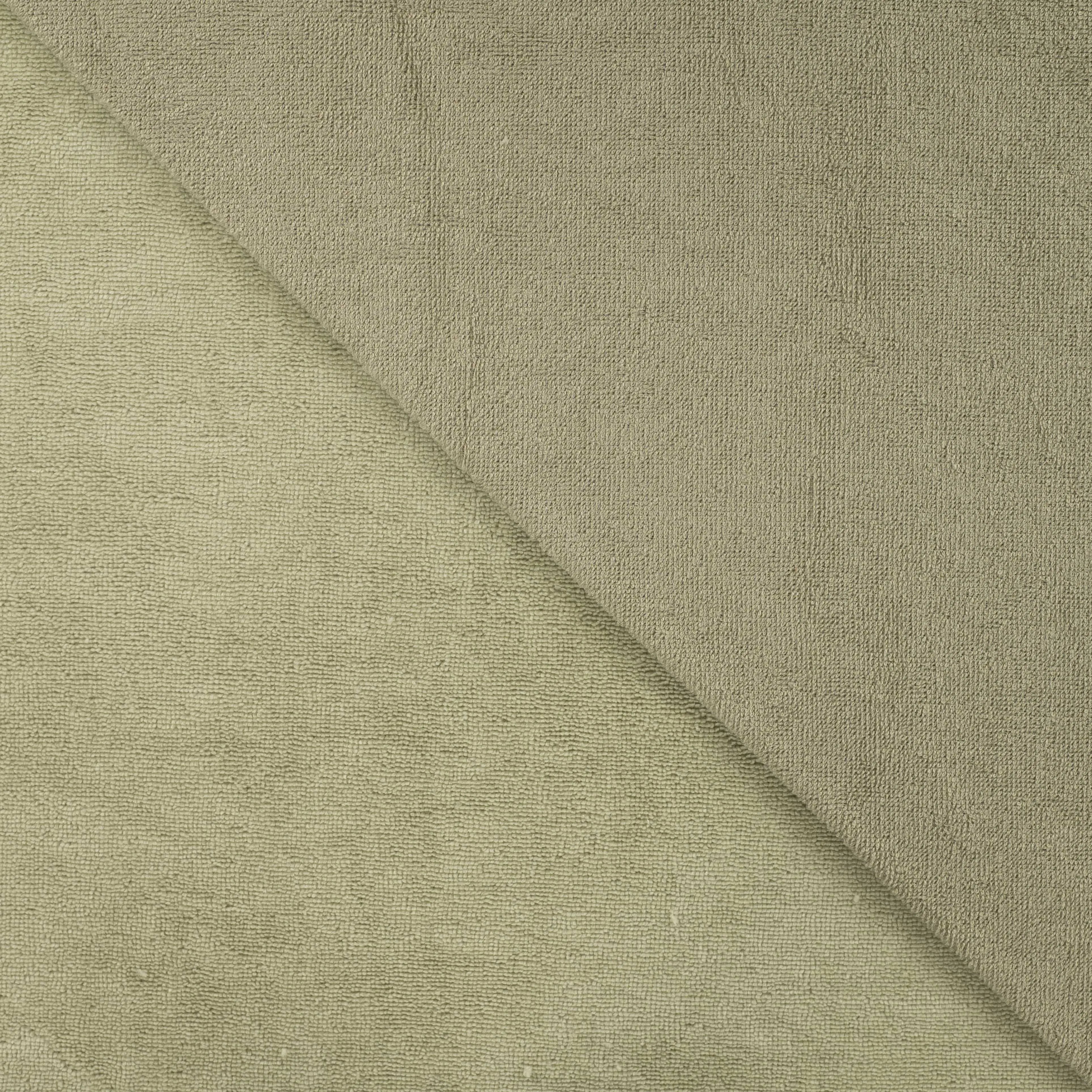 Tissu micro éponge kaki