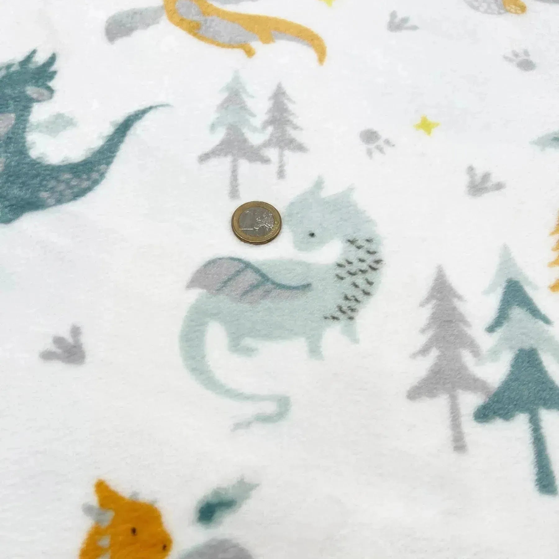 Tissu minky dragon