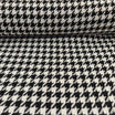 Tissu pied de poule grand noir et blanc
