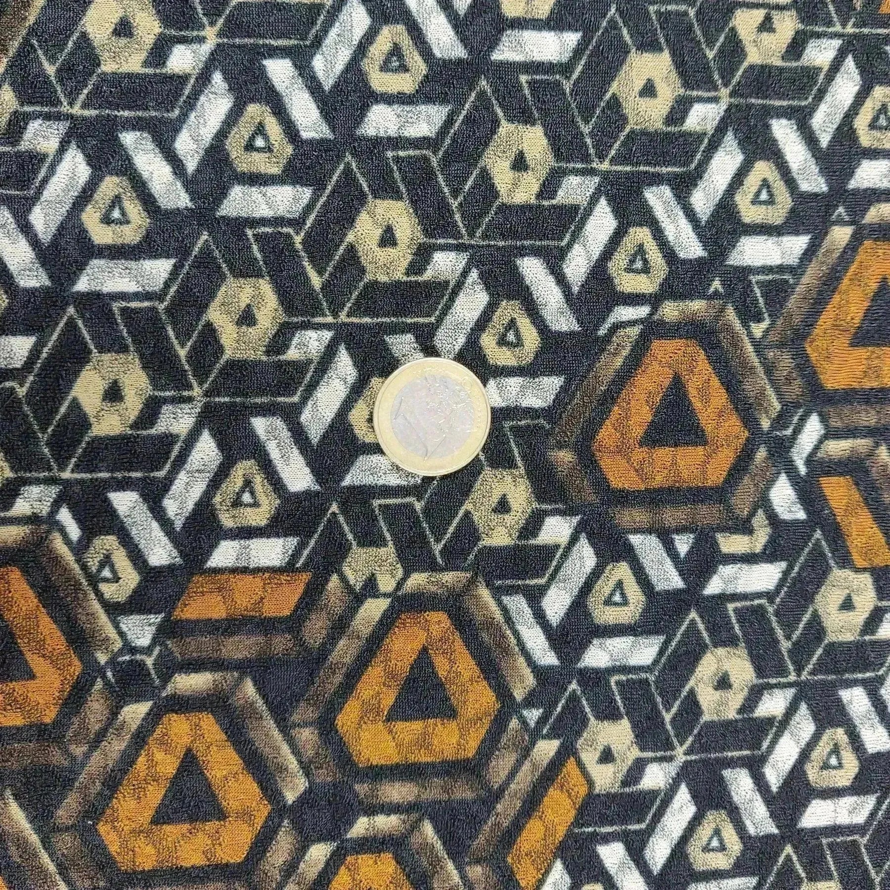 Tissu polyester forme géométrique