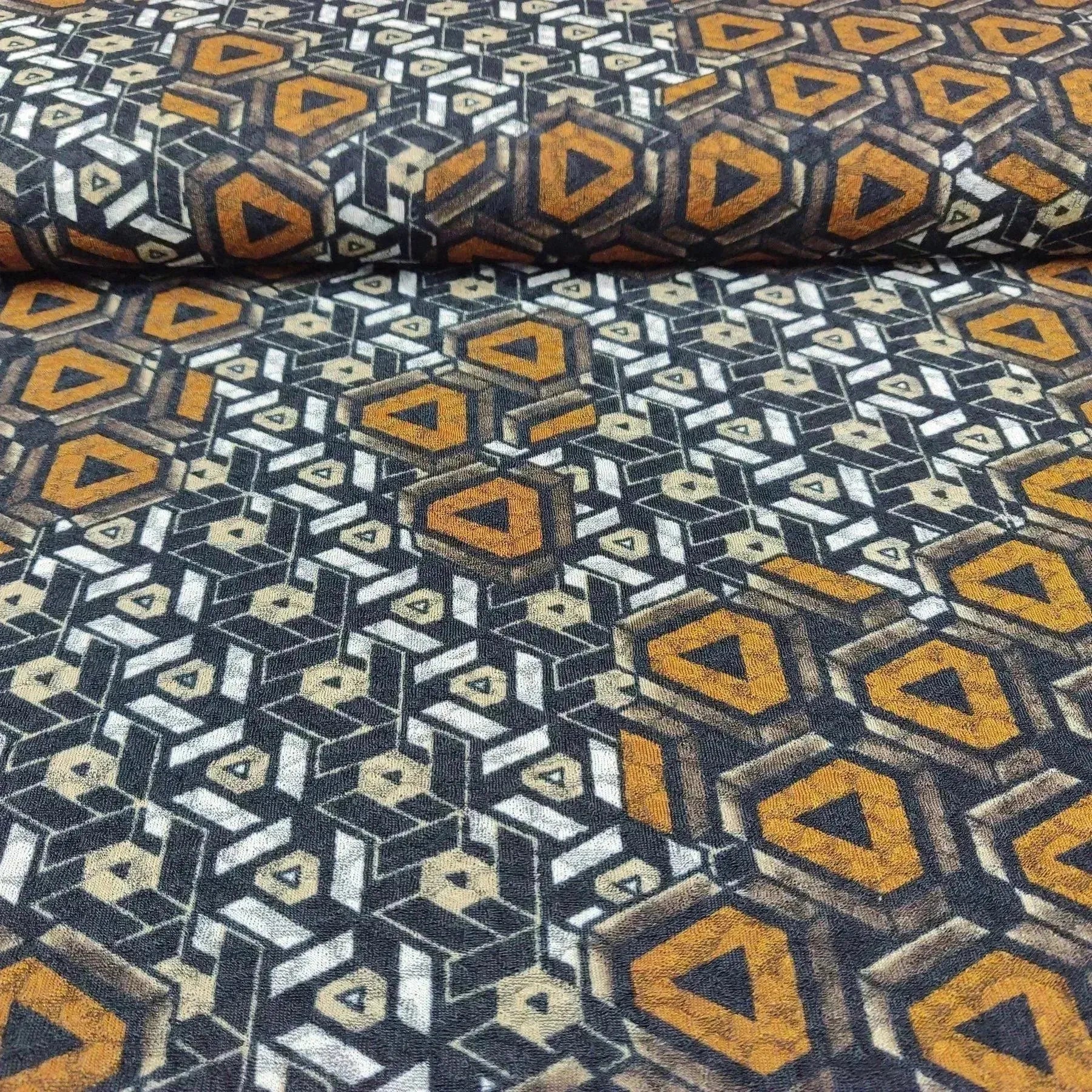 Tissu polyester forme géométrique
